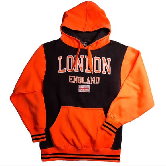 London Tops - London England Graphic Pull-over Hoodie SZ S